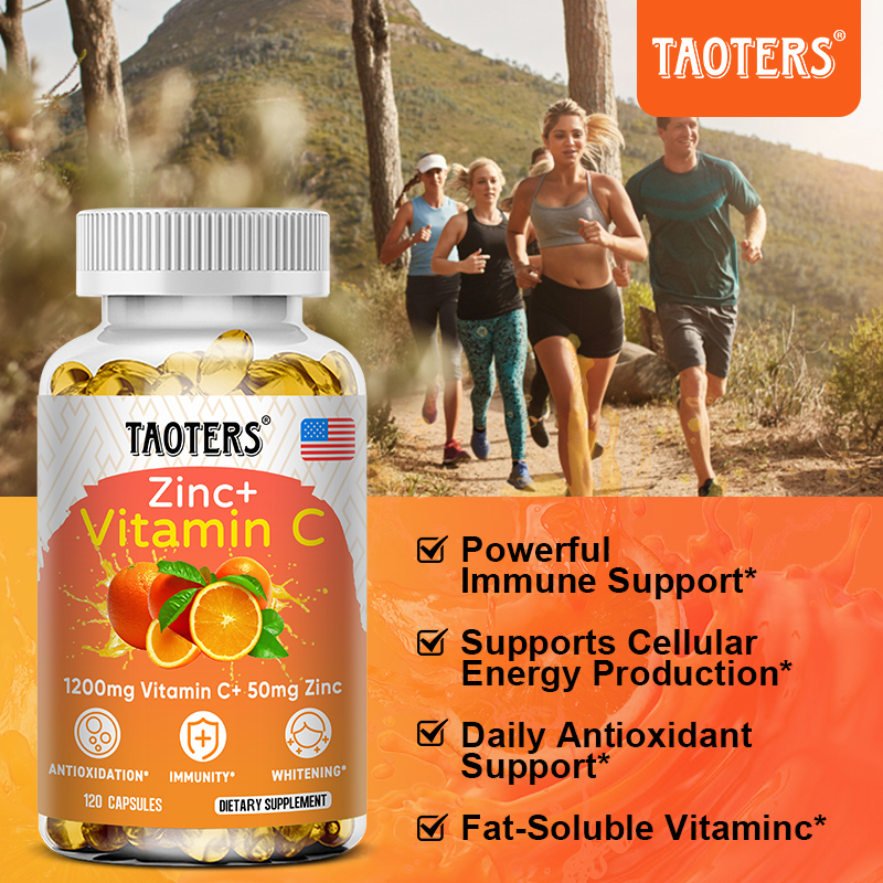 Zinc Supplement 50Mg - Vitamin C & Zinc Supplement for