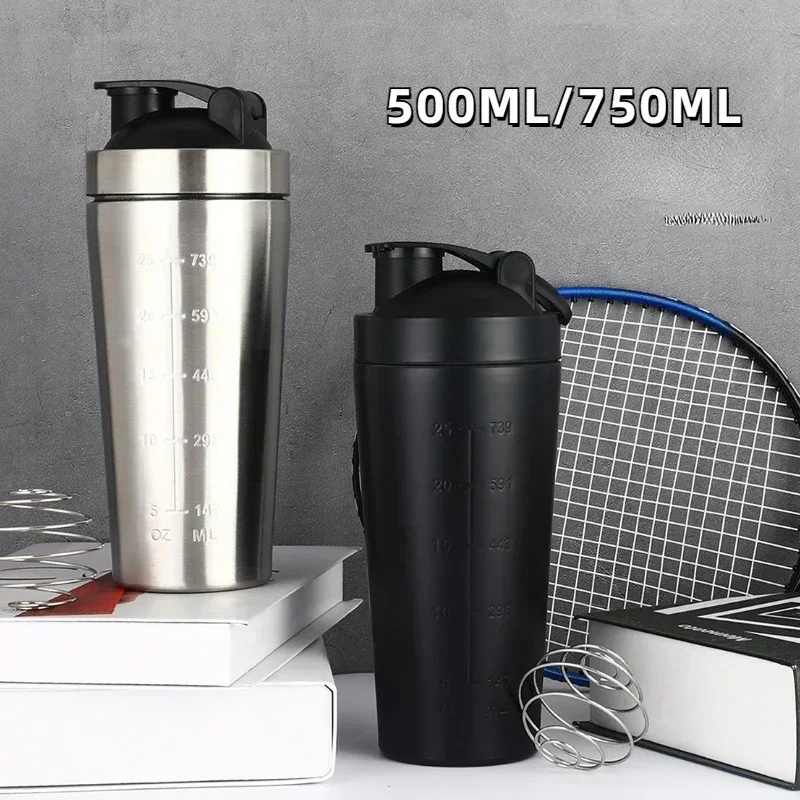 Nutrition And Fitness - Stainless Steel Protein Shaker Cup Portable