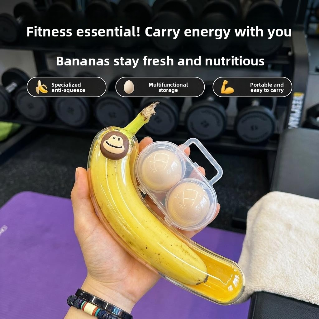 Nutrition And Fitness - Portable Fitness Banana Storage Box Oxidation