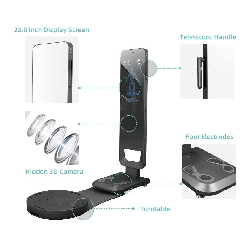 Nutrition And Fitness - Smart Fitness Mirror Body Scanner Nutrition