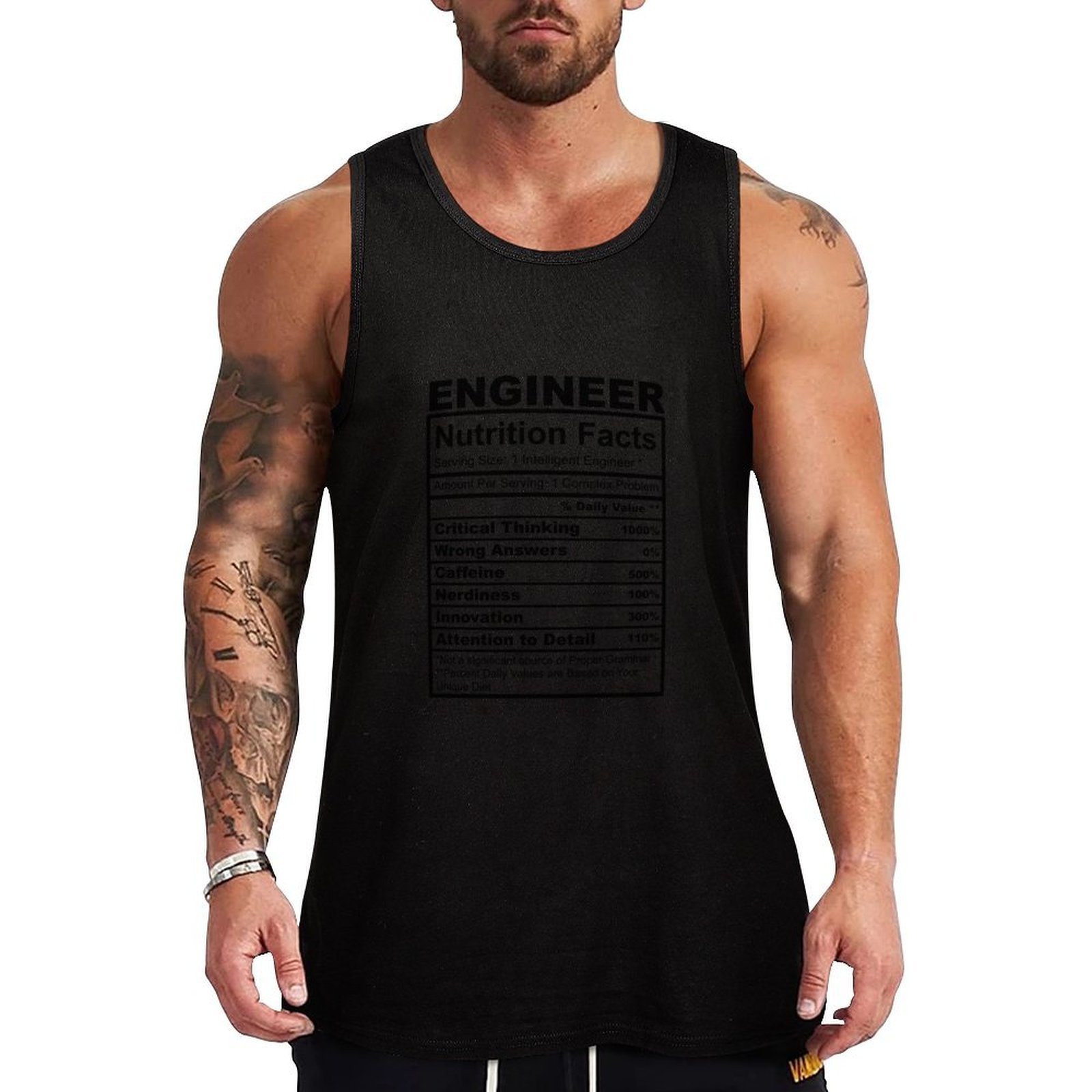 Nutrition And Fitness - Funny Engineer Gift Nutrition Fact Humor