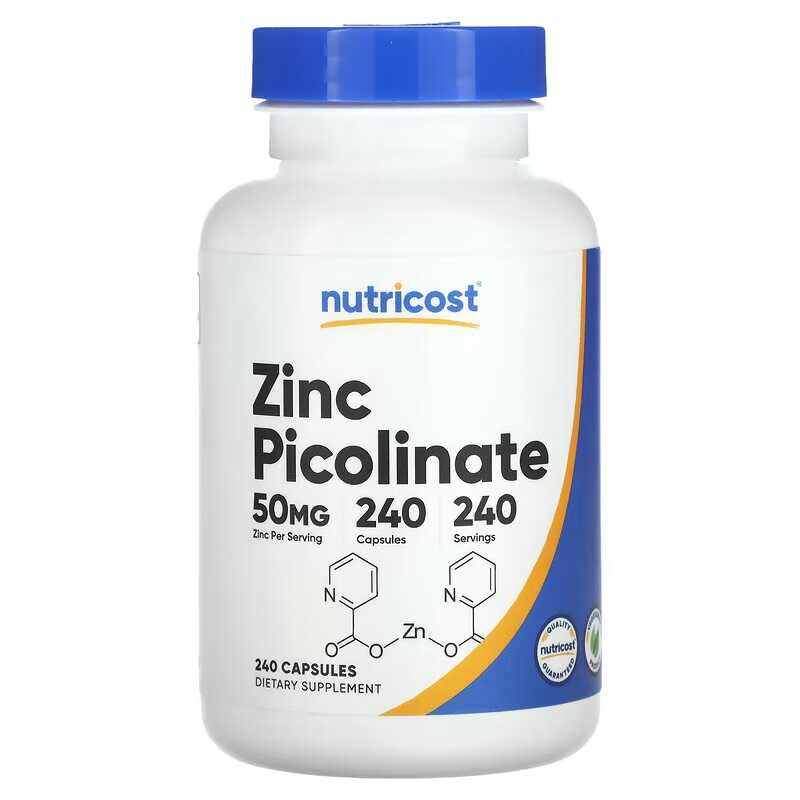Zinc Picolinate 50 Mg 240 Tabl - Zinc Supplement 50Mg incelemesi ve fiyatı