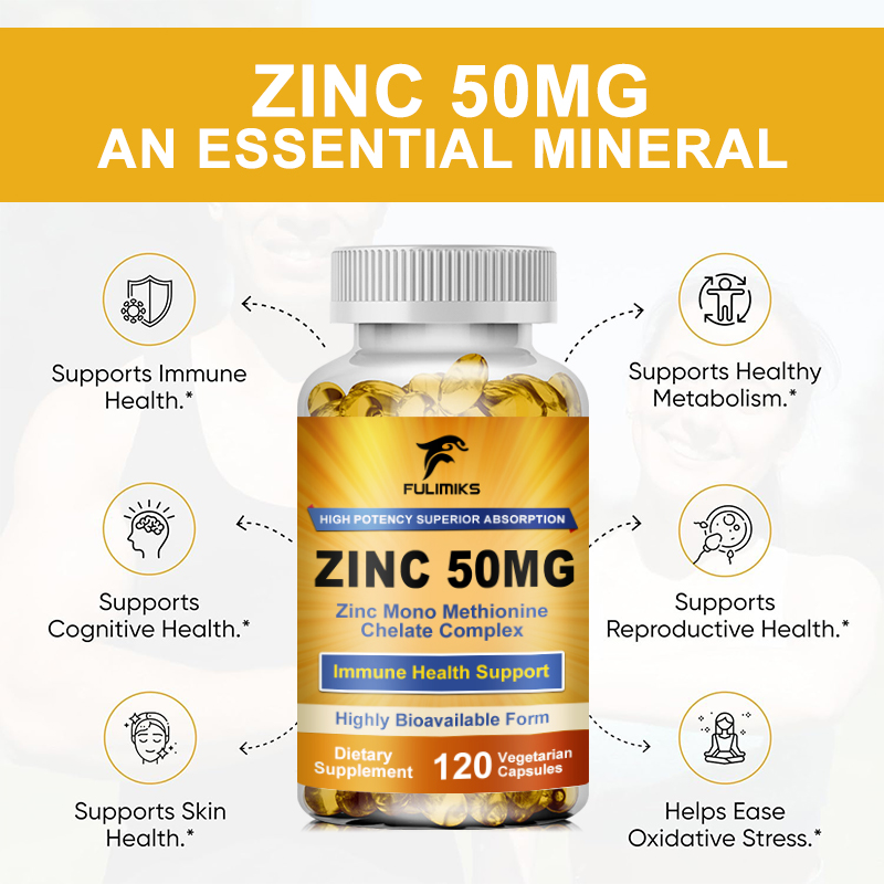 Premium  Pure Zinc Capsules 50 - Zinc Supplement 50Mg incelemesi ve fiyatı