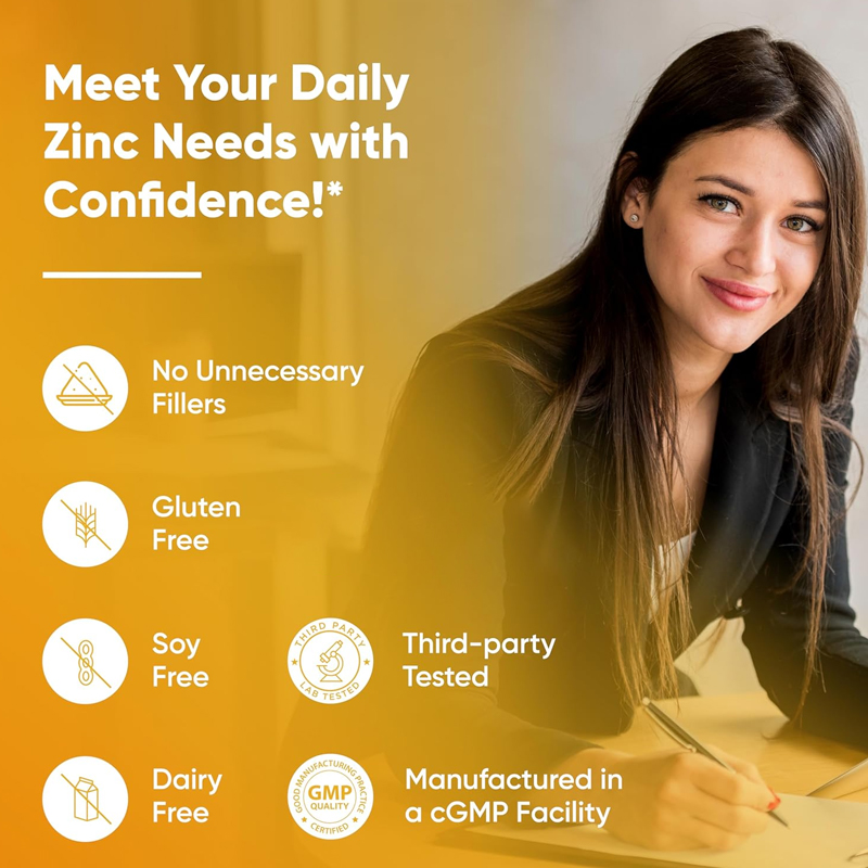 Premium  Pure Zinc Capsules 50 - Zinc Supplement 50Mg incelemesi ve fiyatı
