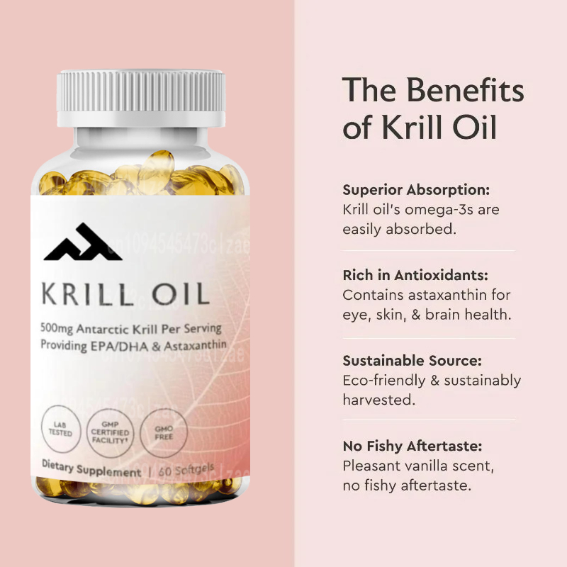 Antarctic Krill Oil 500mg Phos - Krill Oil Supplement incelemesi ve fiyatı
