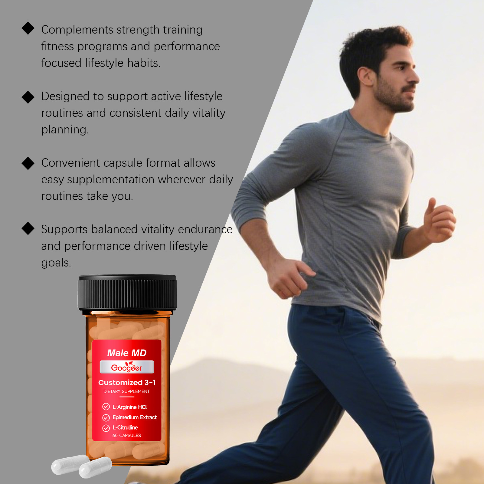 GOOGEER Men's Health Capsules  - Nutrition Fitness Health incelemesi ve fiyatı