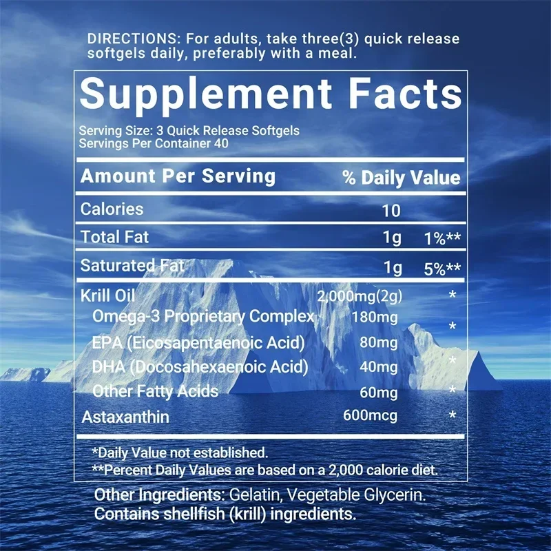 Antarctic Krill Oil Capsules - - Omega 3 Fish Oil incelemesi ve fiyatı