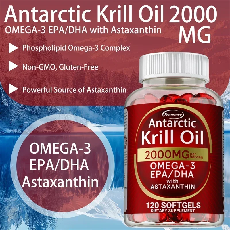 Antarctic Krill Oil Capsules - - Omega 3 Fish Oil incelemesi ve fiyatı