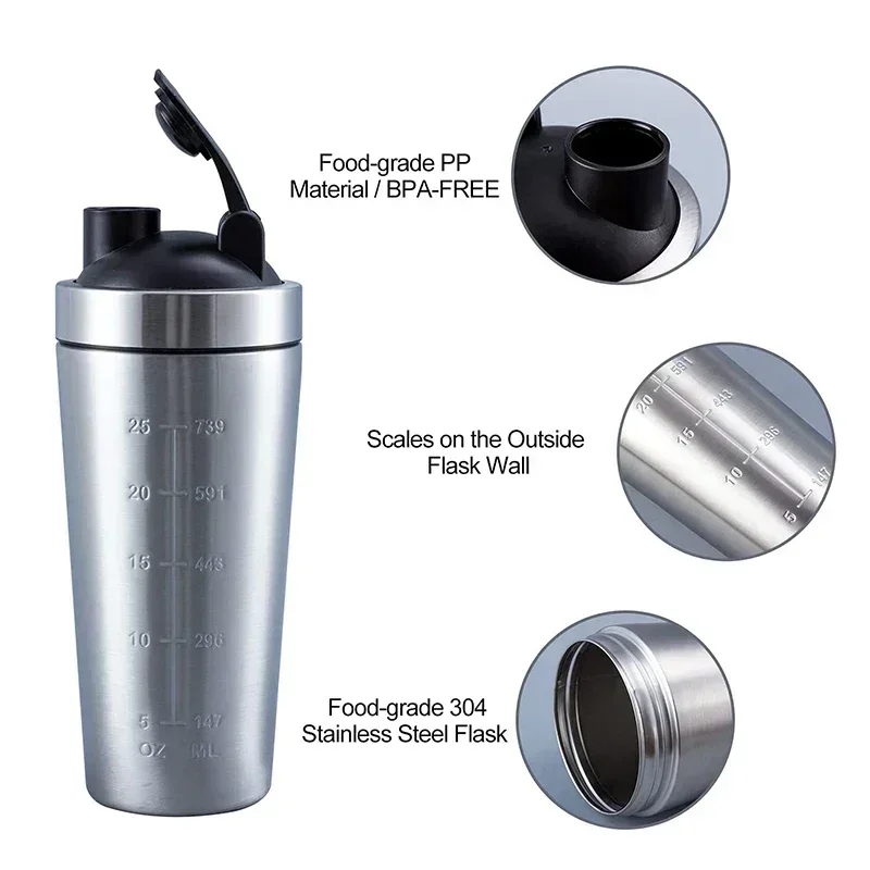 Stainless Steel Protein Shaker - Nutrition And Fitness incelemesi ve fiyatı