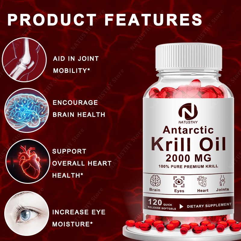 Antarctic Krill Oil 2000mg 120 - Krill Oil Supplement incelemesi ve fiyatı