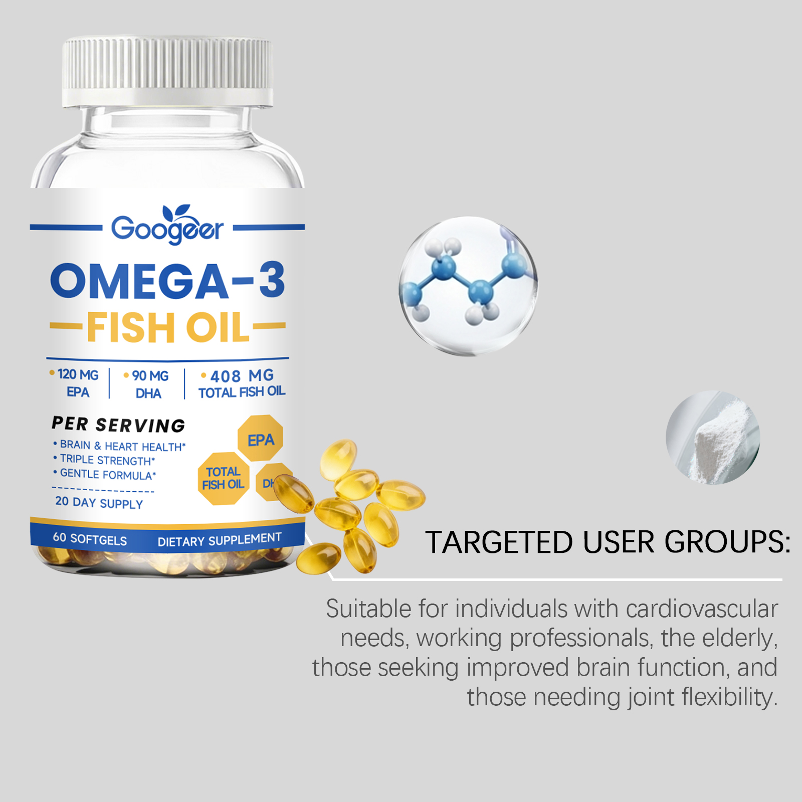 Fish Oil Softgels, Daily Energ - Omega 3 Fish Oil incelemesi ve fiyatı