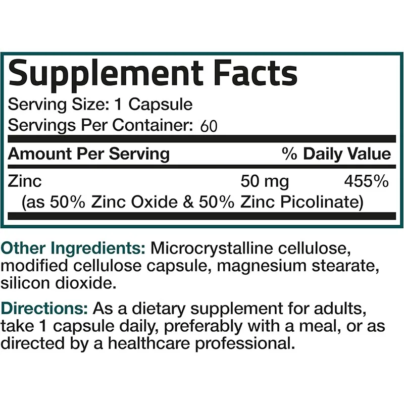 Zinc 50mg Complex High-perform - Zinc Supplement 50Mg incelemesi ve fiyatı