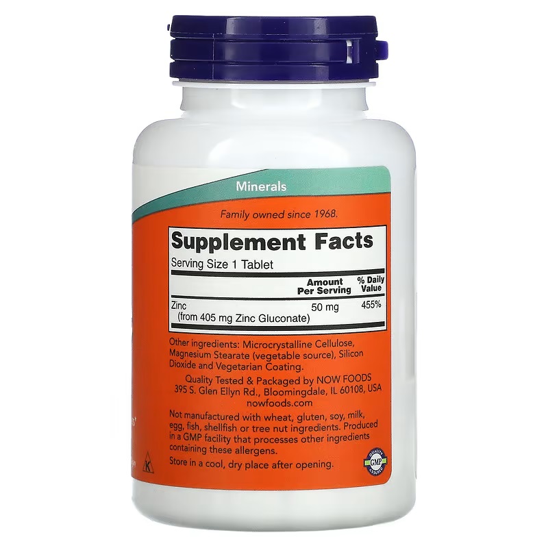 Zinc Gluconate 50 Mg 250 Table - Zinc Supplement 50Mg incelemesi ve fiyatı