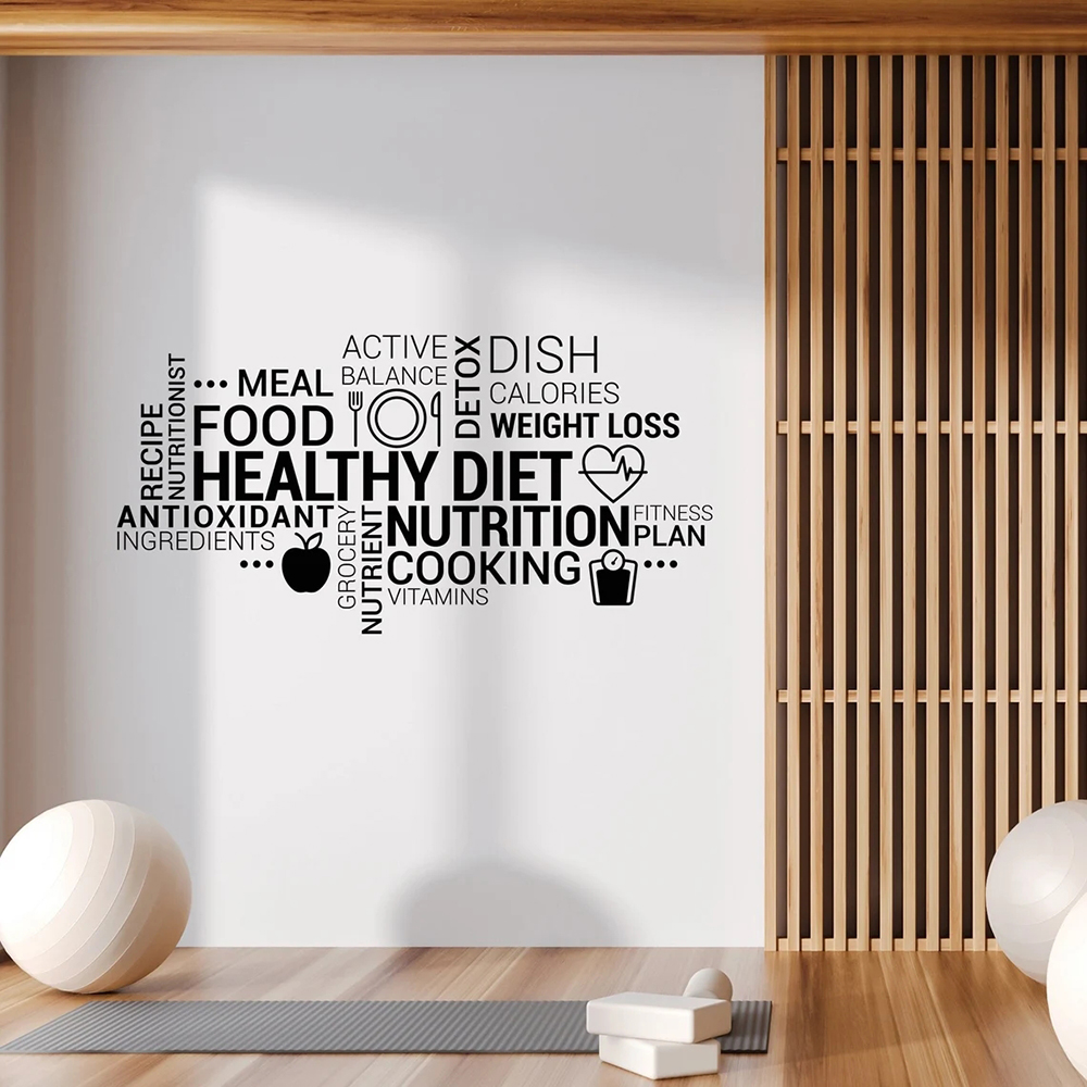 Inspiring Healthy Eating Vinyl - Nutrition Fitness Health incelemesi ve fiyatı