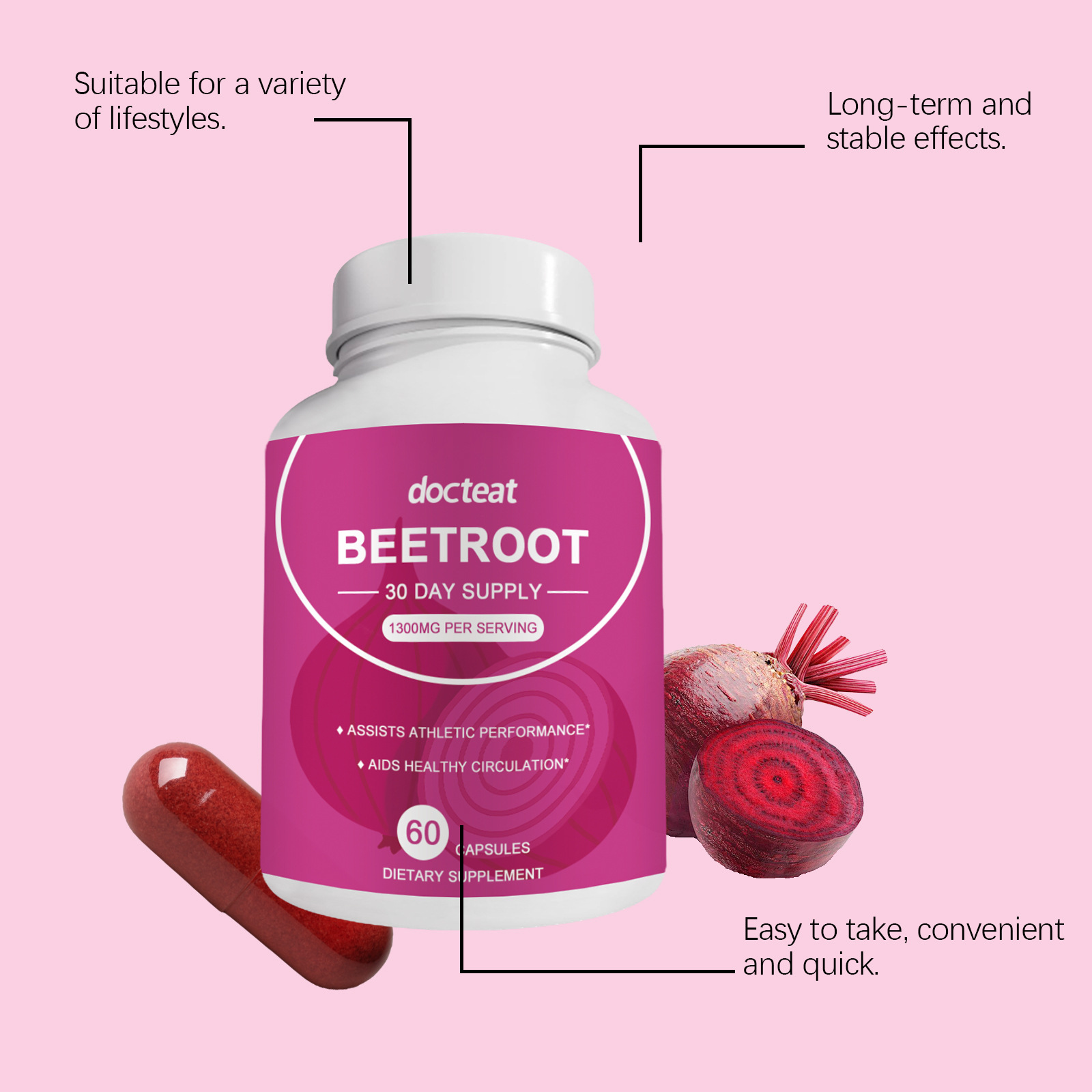 DOCTEAT Beetroot Women's Healt - Nutrition Fitness Health incelemesi ve fiyatı